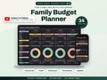 Family Budget Planner Spreadsheet for Google Sheets and Excel — cover