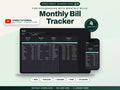 Monthly Bill Tracker for Google Sheets and Excel — cover