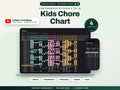 Kids Chore Chart with Allowance Tracker for Google Sheets and Excel — cover