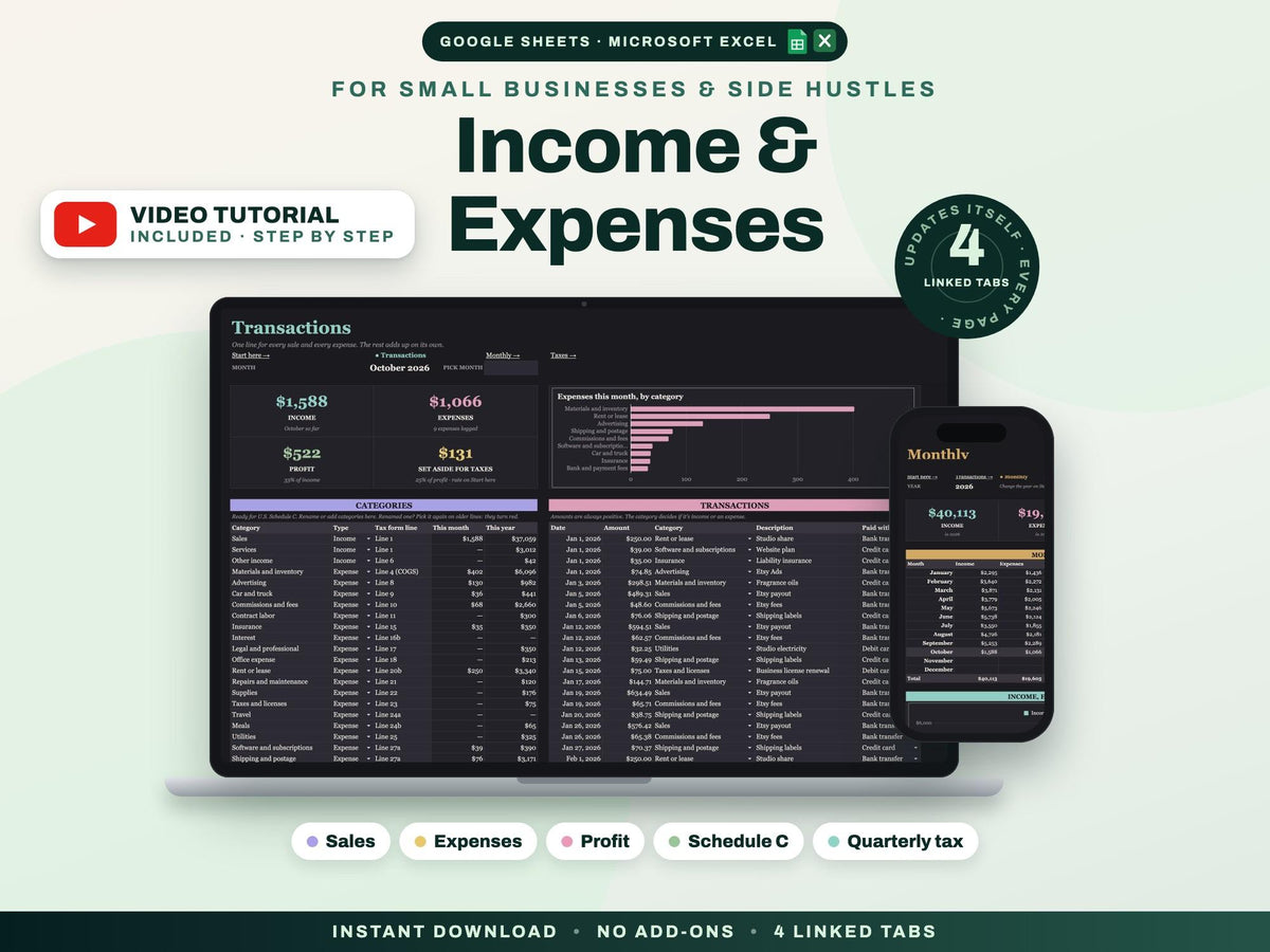 Income and Expense Tracker — cover