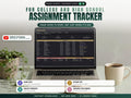 Assignment Tracker Spreadsheet Google Sheets Excel — cover