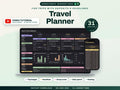 Travel Planner Spreadsheet: Trip Budget, Payment Deadlines, Group Costs and Itinerary for Google Sheets and Excel — cover