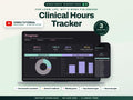 Clinical Hours Tracker Spreadsheet Google Sheets Excel — cover