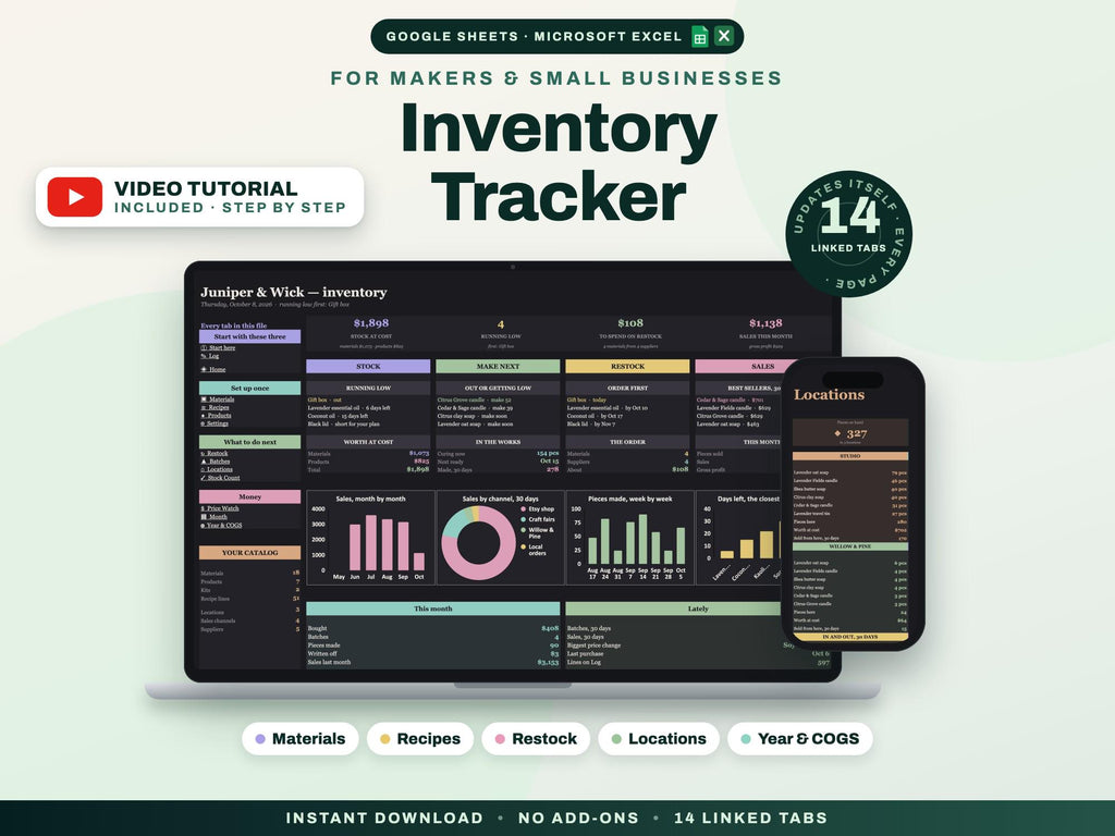 Inventory Spreadsheet — cover